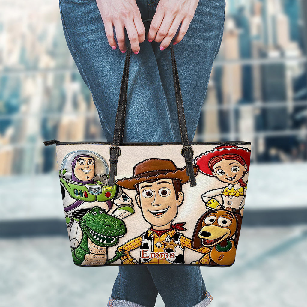 Galaxy And Western Buddy Toy - Personalized Toy Story Leather Bag - NSK10023