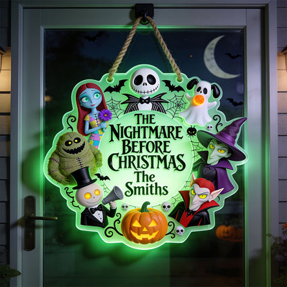 Spooky Nightmare - Personalized Nightmare Luminous Acrylic Sign - NSK10119
