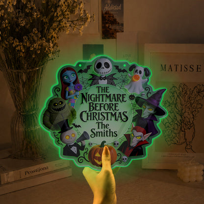 Spooky Nightmare - Personalized Nightmare Luminous Acrylic Sign - NSK10119