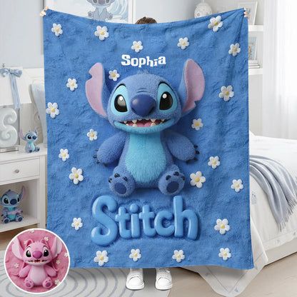 Fluffy Monster Effect - Personalized Ohana Blanket