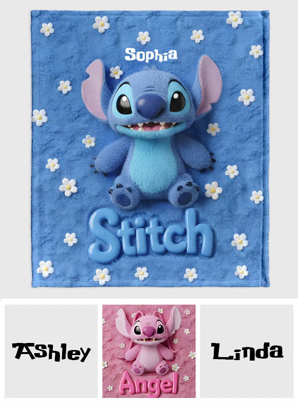 Fluffy Monster Effect - Personalized Ohana Blanket