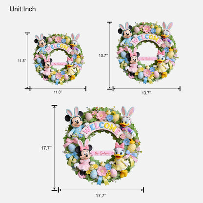 Easter's Day Magical Friends - Personalized Mouse Custom Shaped Wood Sign | MNPWS01001