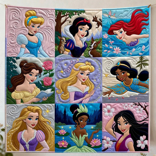 Beautiful Princesses - Personalized Blanket