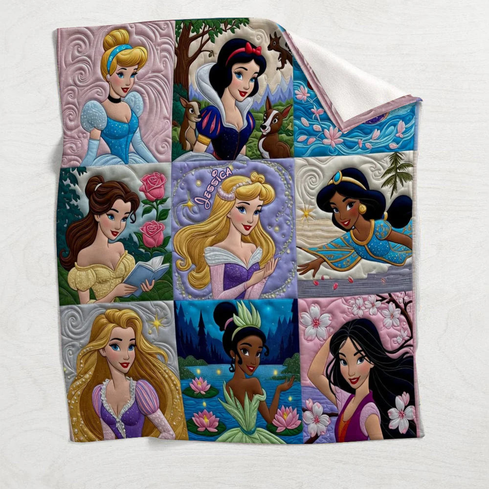 Beautiful Princesses - Personalized Blanket