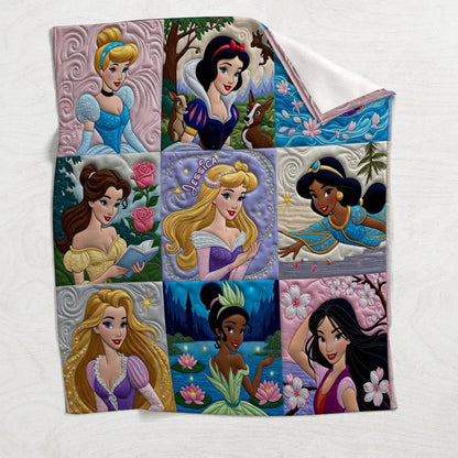 Beautiful Princesses - Personalized Blanket