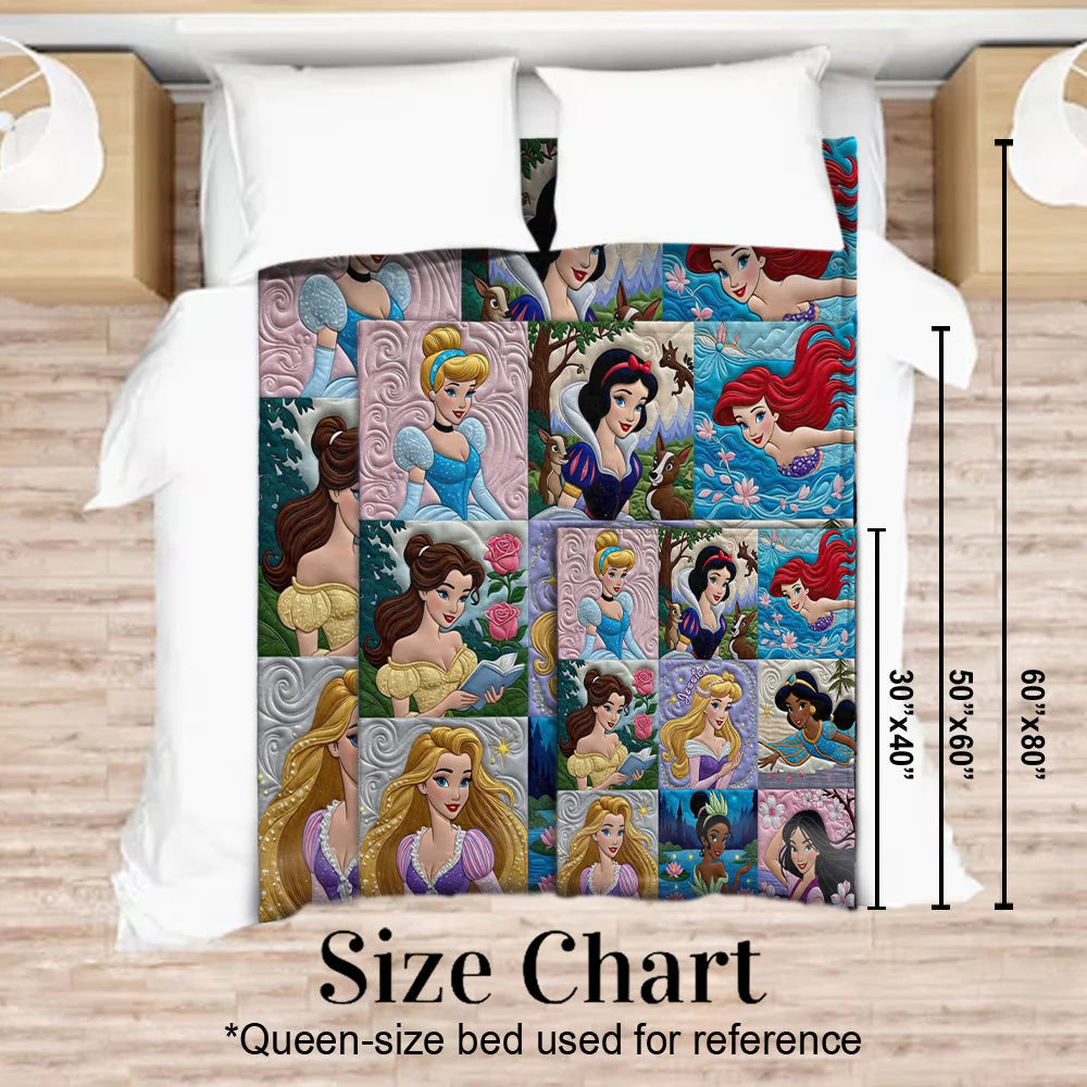 Beautiful Princesses - Personalized Blanket