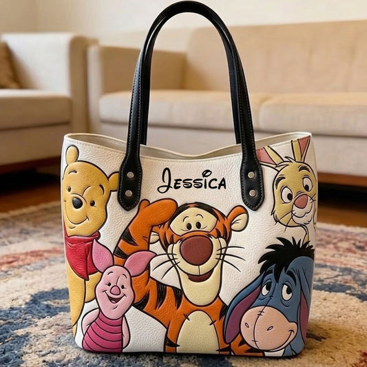 Yellow Bear Friends - Personalized Tote Bag - NSK10010