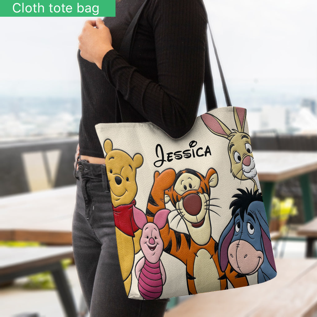 Yellow Bear Friends - Personalized Tote Bag - NSK10010