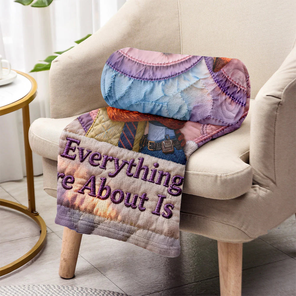 Everything I Care About Is You - Personalized Mouse Blanket | EAJBLK12008