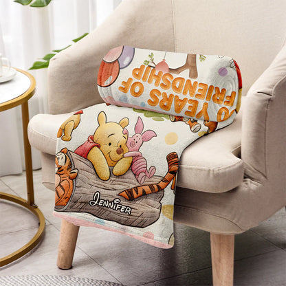 Bear And Friends - Personalized Mouse Blanket | MNPB01001