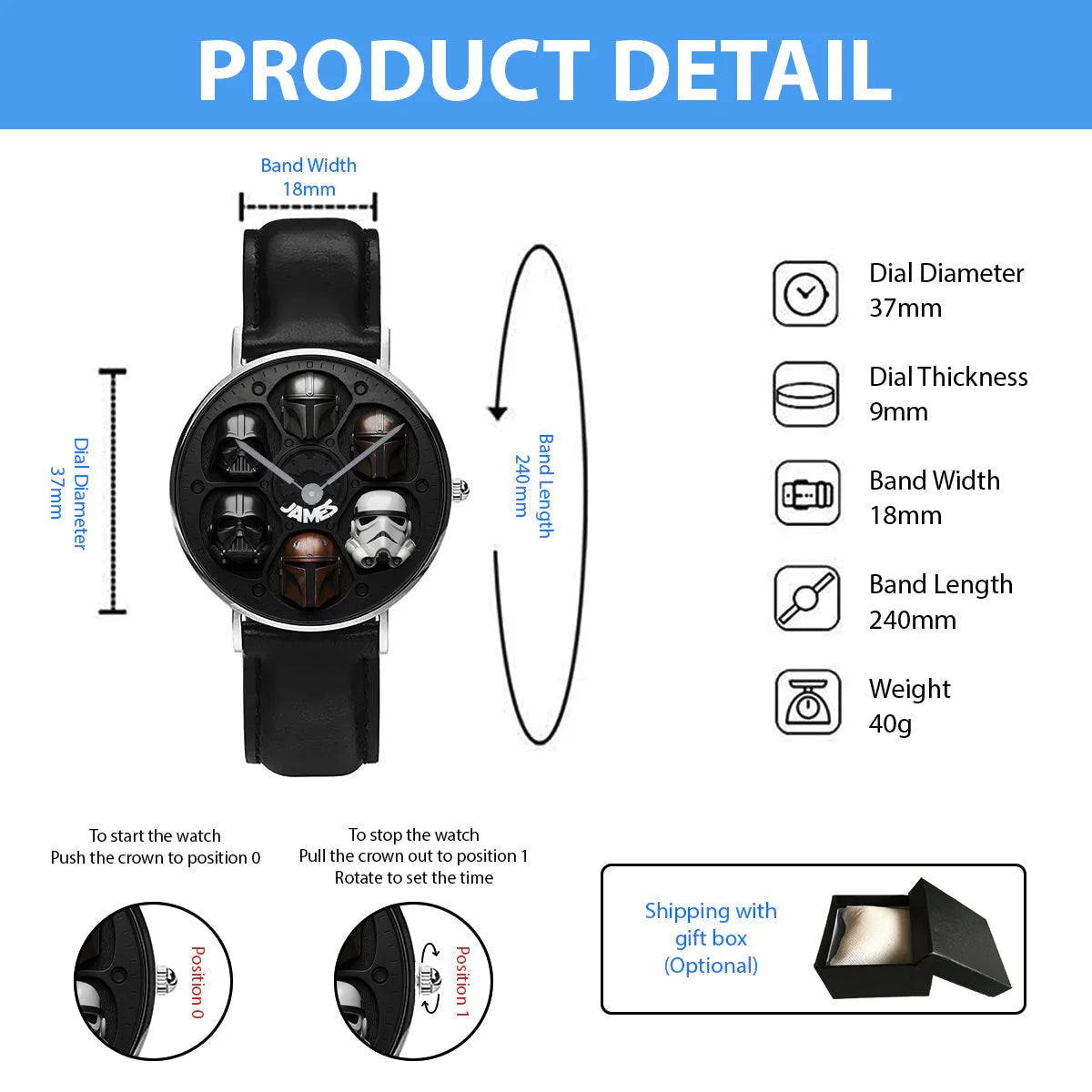 Galactic Legacy - Personalized The Force Hand Watch - MNPS03HW