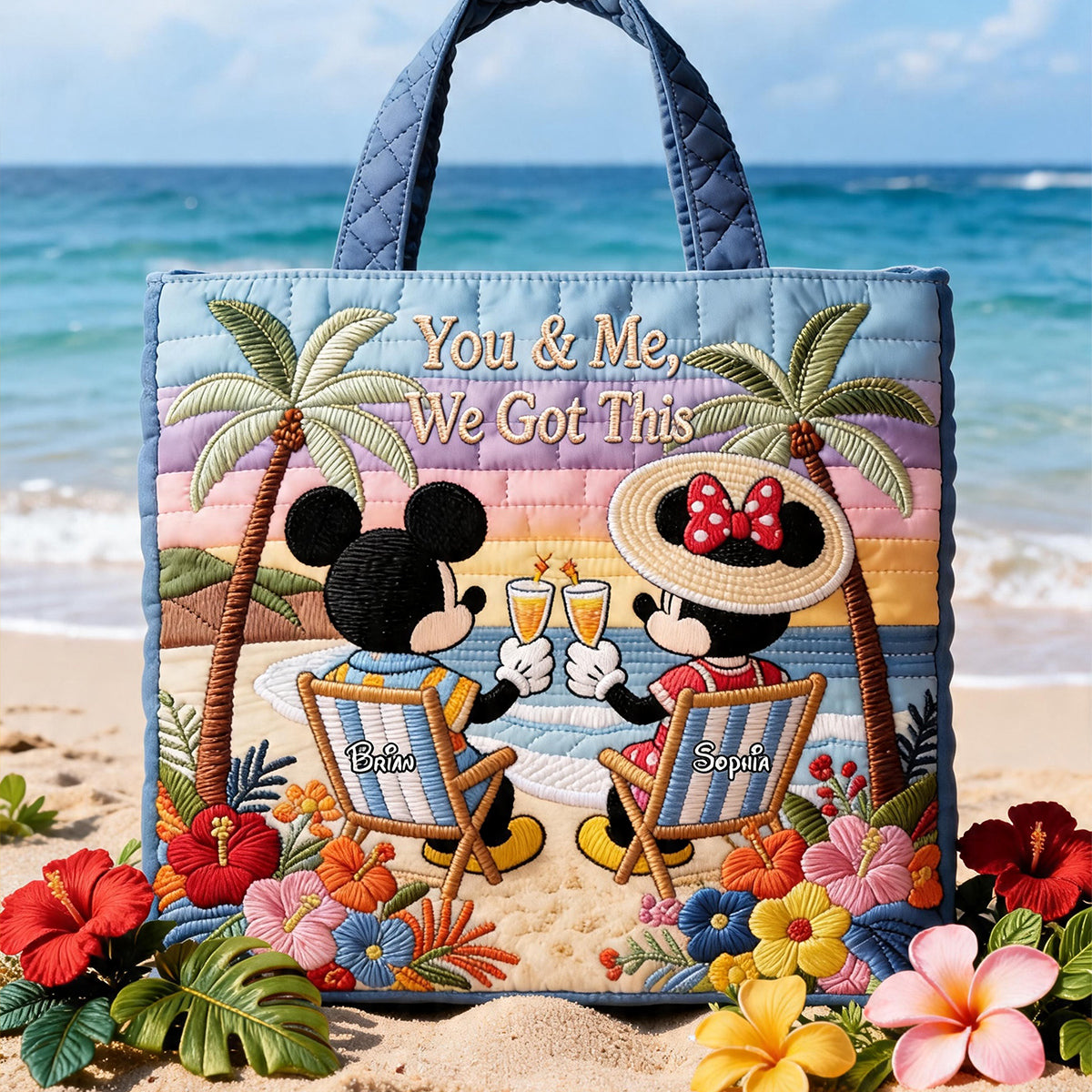 Magic Mouse Moments - Personalized Quilted Tote Bag - NSK10057