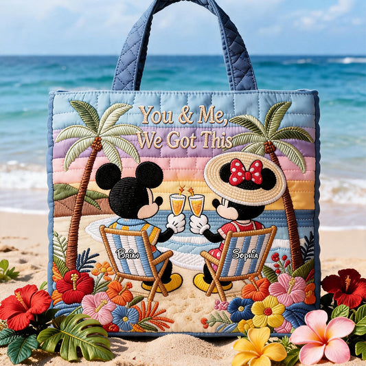 Magic Mouse Moments - Personalized Quilted Tote Bag - NSK10057