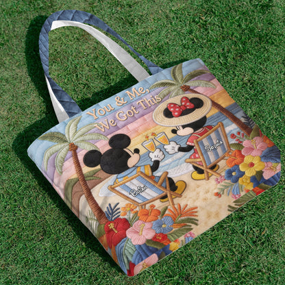 Magic Mouse Moments - Personalized Quilted Tote Bag - NSK10057