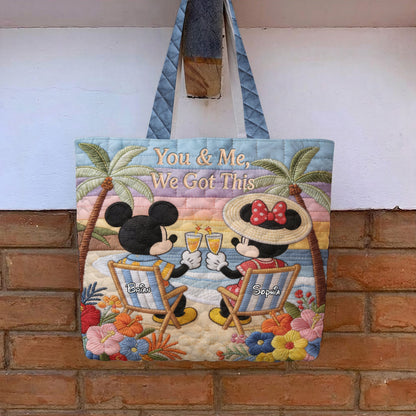 Magic Mouse Moments - Personalized Quilted Tote Bag - NSK10057