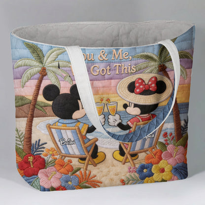 Magic Mouse Moments - Personalized Quilted Tote Bag - NSK10057