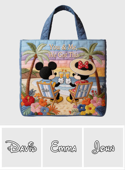 Magic Mouse Moments - Personalized Quilted Tote Bag - NSK10057