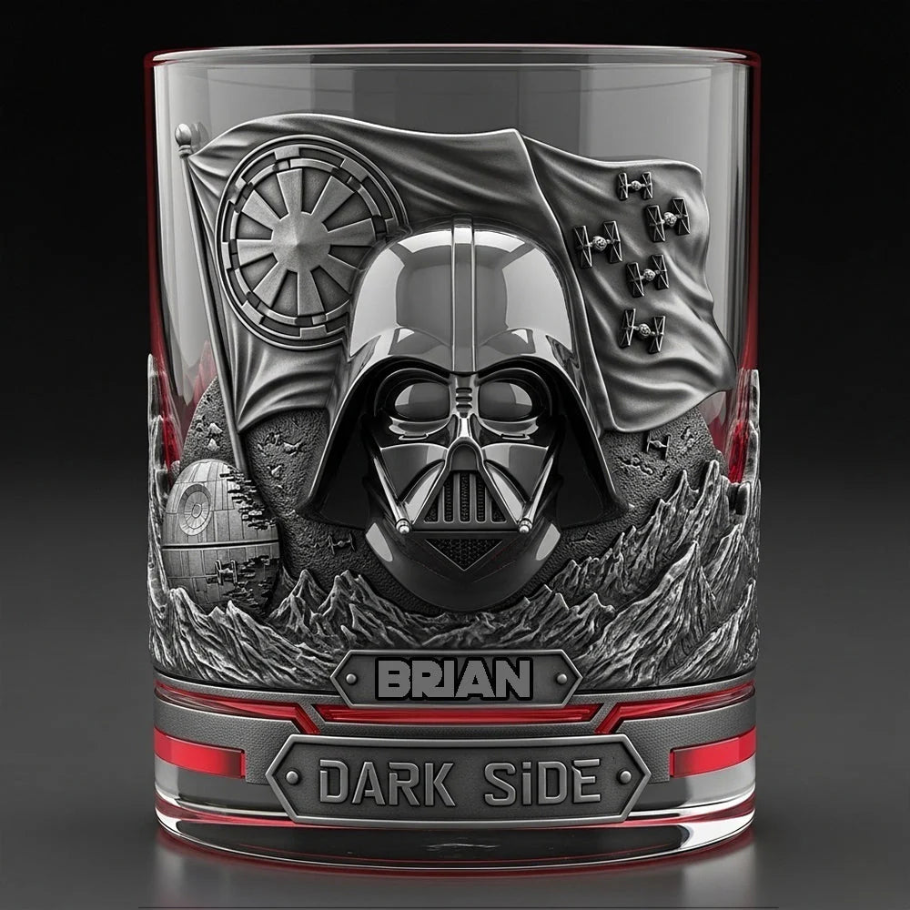 Join The Dark Side - Personalized The Force Whiskey Glass - MNPS02WG