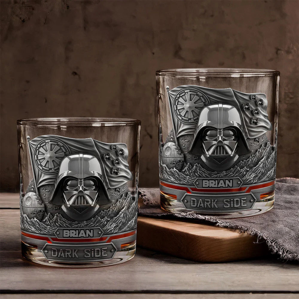 Join The Dark Side - Personalized The Force Whiskey Glass - MNPS02WG