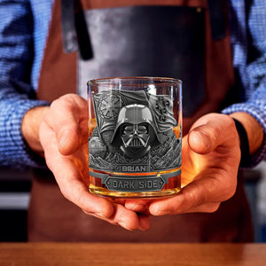 Join The Dark Side - Personalized The Force Whiskey Glass - MNPS02WG