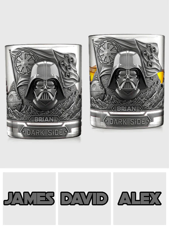 Join The Dark Side - Personalized The Force Whiskey Glass - MNPS02WG