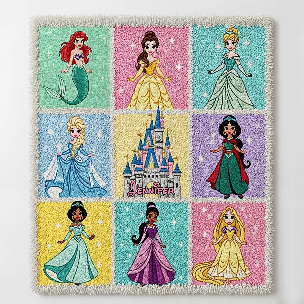 Magical Princesses - Personalized Princess Blanket | EAJBLK12005