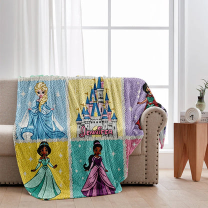 Magical Princesses - Personalized Princess Blanket | EAJBLK12005