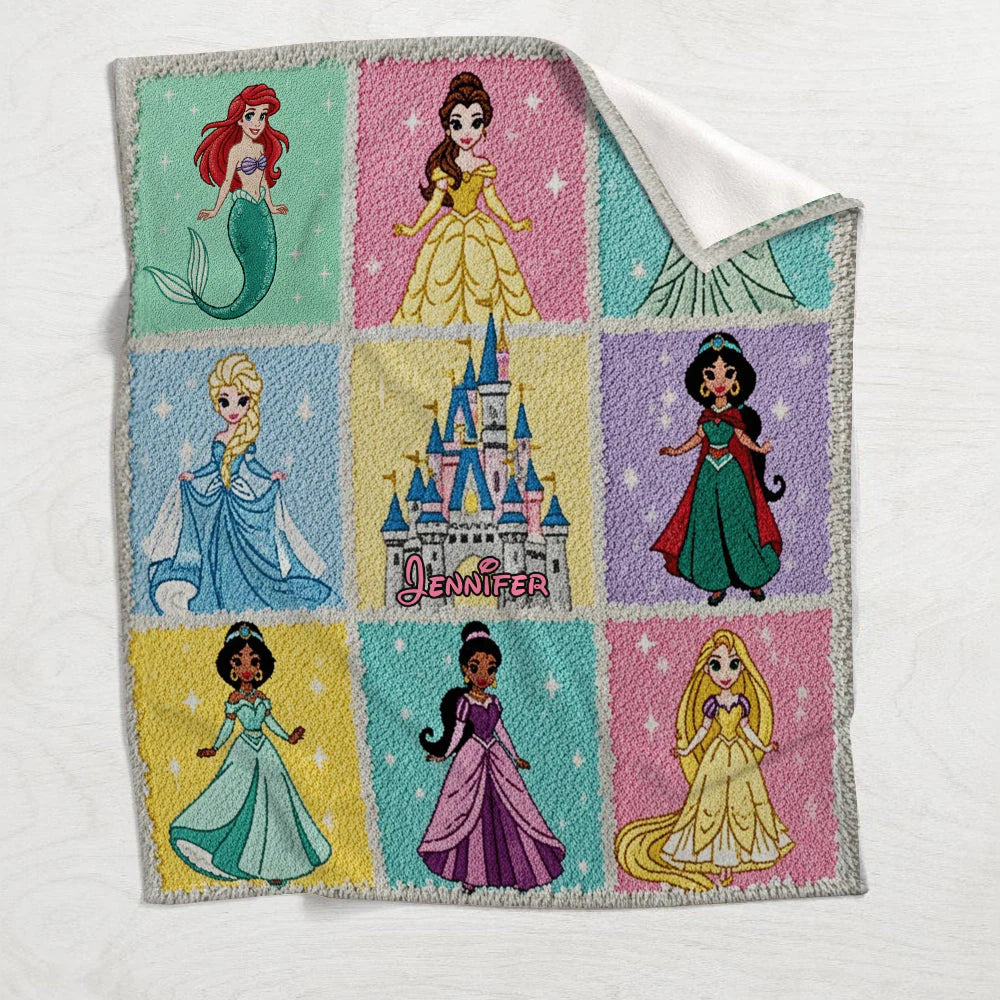Magical Princesses - Personalized Princess Blanket | EAJBLK12005