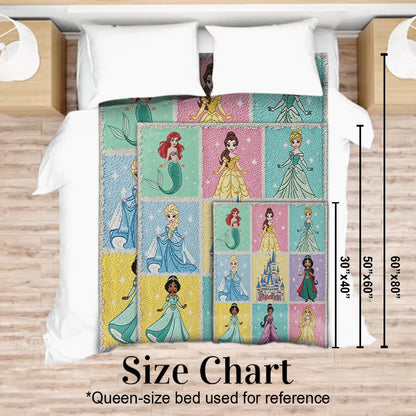 Magical Princesses - Personalized Princess Blanket | EAJBLK12005