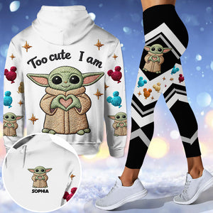 Too Cute I Am - Personalized The Force Hoodie and Leggings - NSK10002