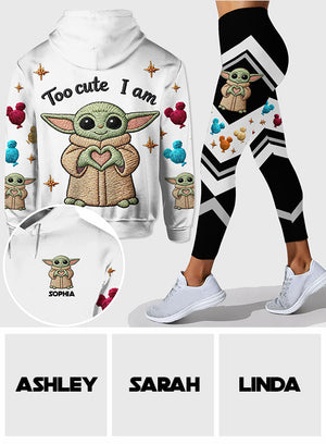 Too Cute I Am - Personalized The Force Hoodie and Leggings - NSK10002