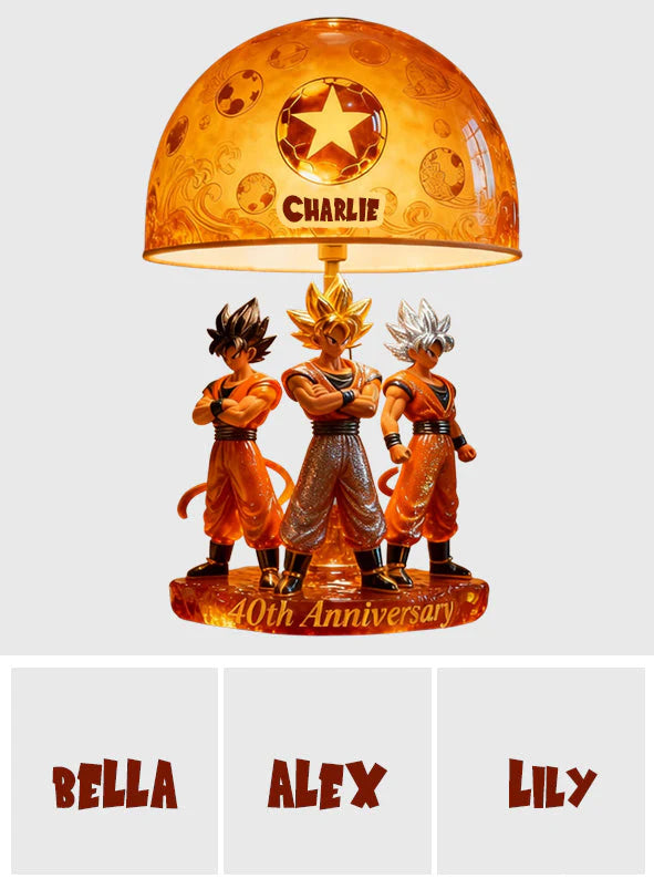 40th Anniversary - Personalized Seven Balls Acrylic LED Night Light - MNPS0301AP