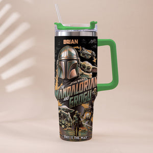 This Is The Way - Personalized Tumbler With Plush Charm - NSK10004