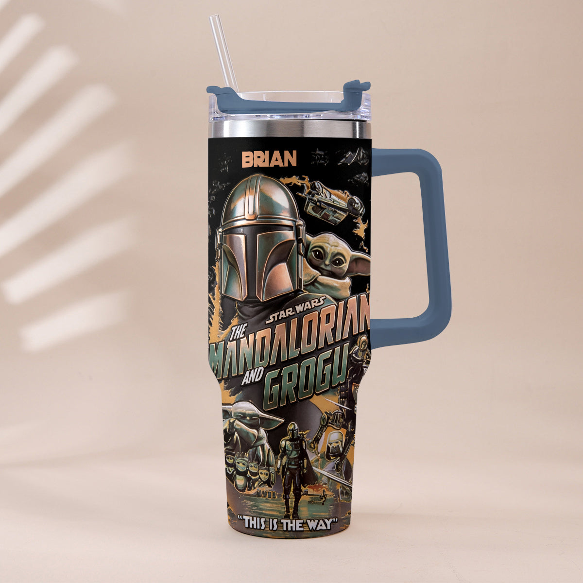 This Is The Way - Personalized Tumbler With Plush Charm - NSK10004