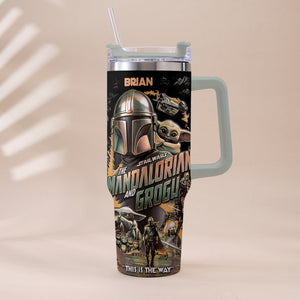 This Is The Way - Personalized Tumbler With Plush Charm - NSK10004