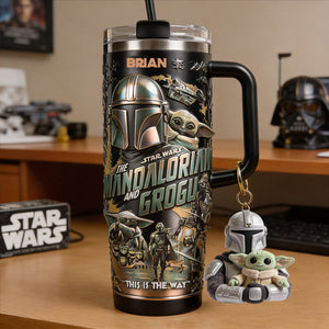 This Is The Way - Personalized Tumbler With Plush Charm - NSK10004