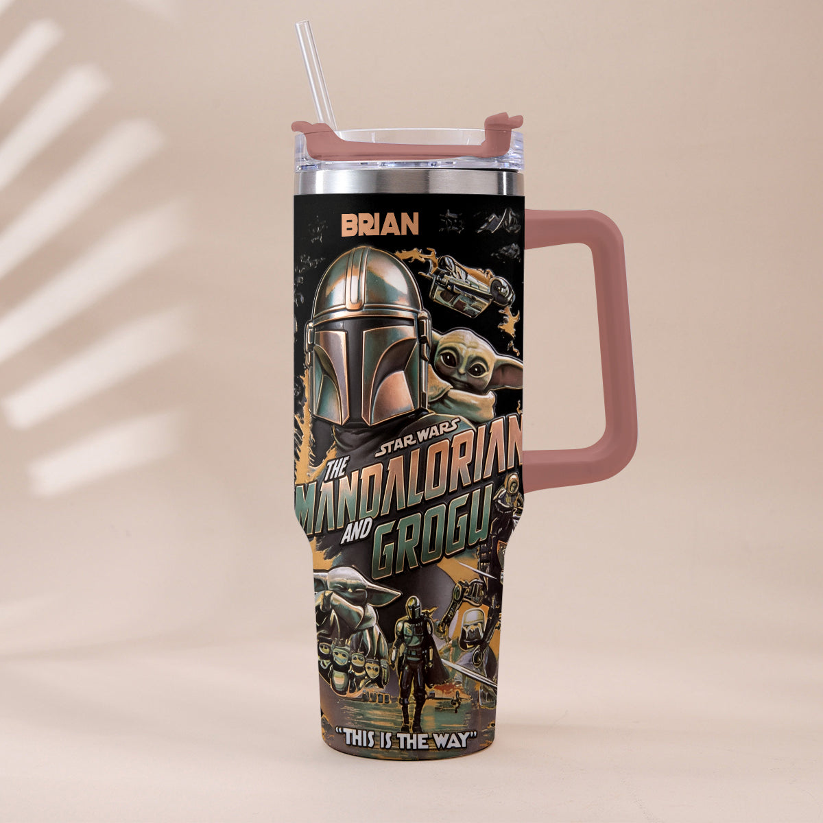 This Is The Way - Personalized Tumbler With Plush Charm - NSK10004