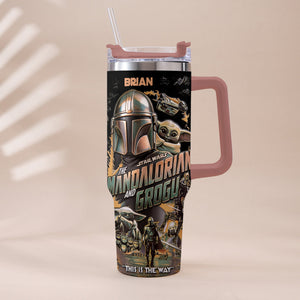 This Is The Way - Personalized Tumbler With Plush Charm - NSK10004
