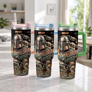 This Is The Way - Personalized Tumbler With Plush Charm - NSK10004