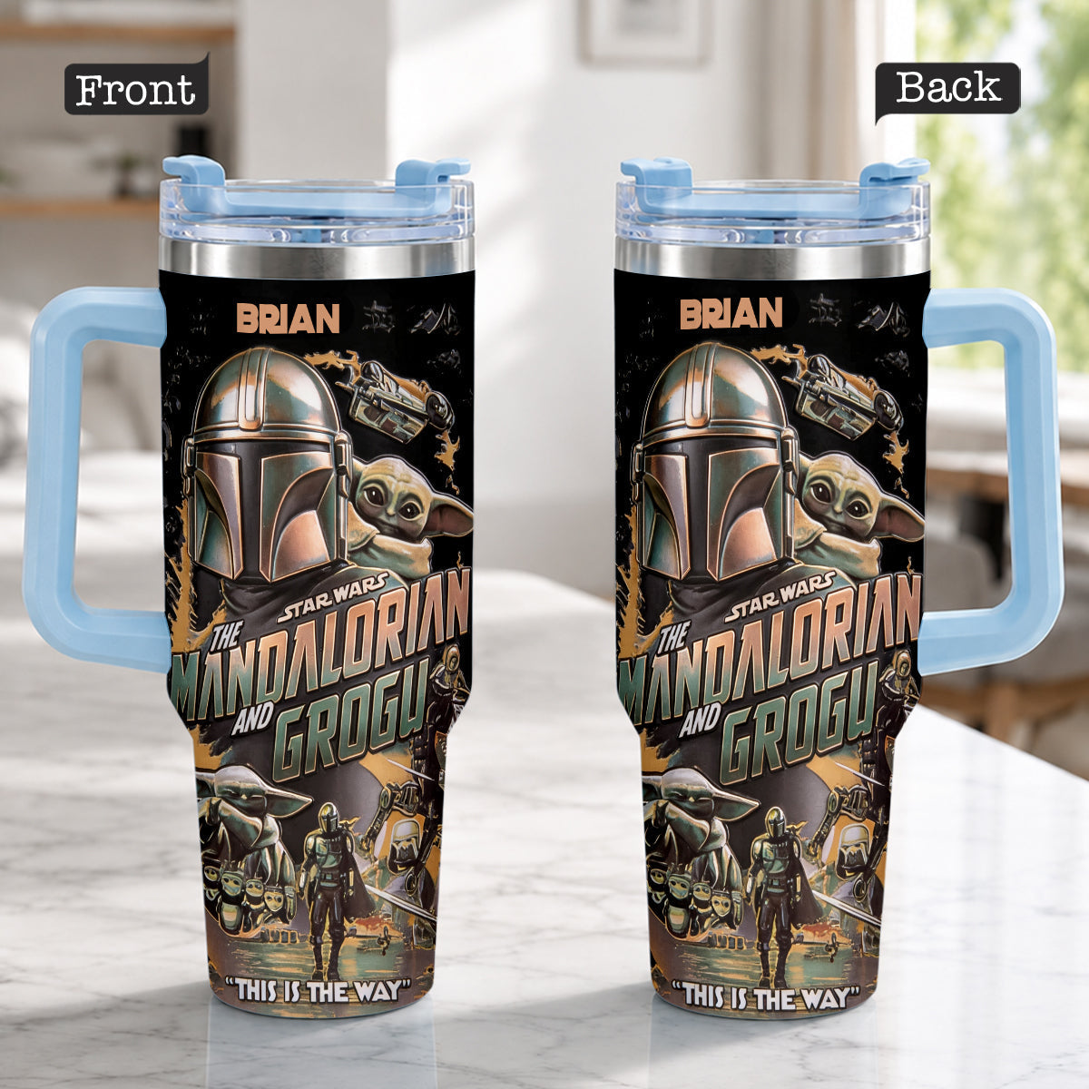 This Is The Way - Personalized Tumbler With Plush Charm - NSK10004