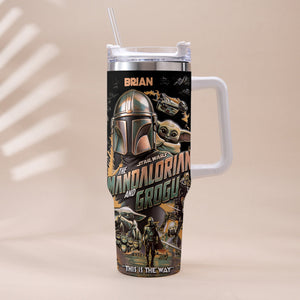 This Is The Way - Personalized Tumbler With Plush Charm - NSK10004