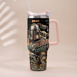 This Is The Way - Personalized Tumbler With Plush Charm - NSK10004
