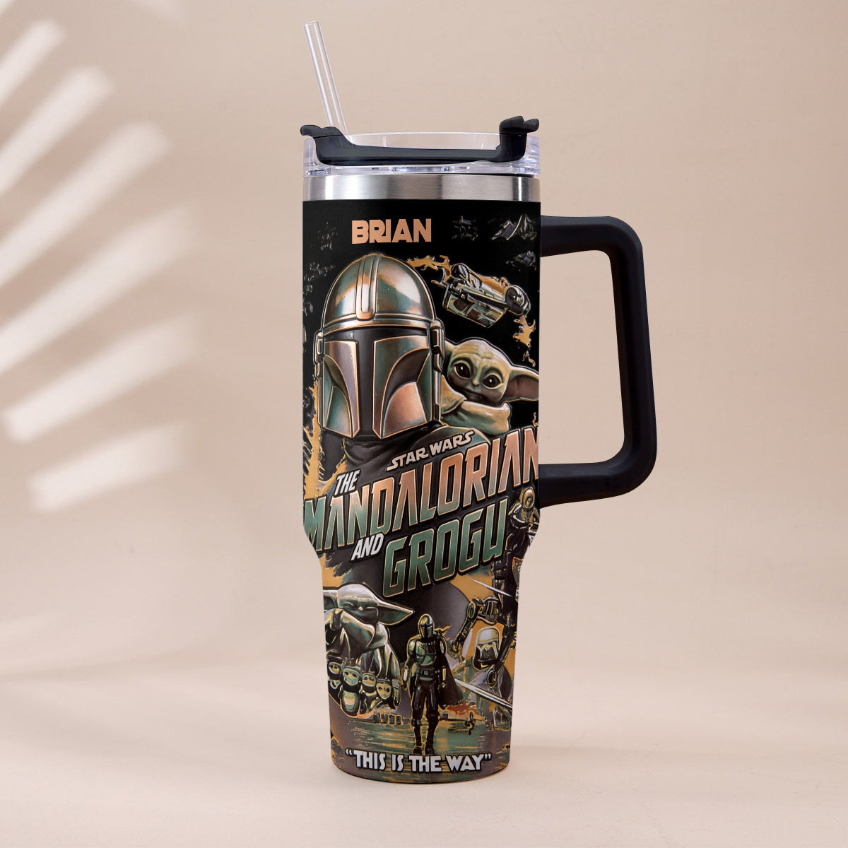 This Is The Way - Personalized Tumbler With Plush Charm - NSK10004