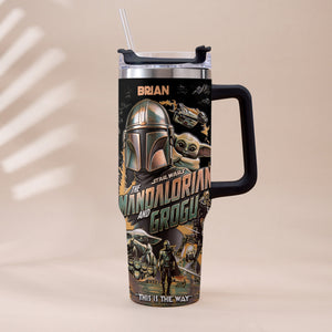 This Is The Way - Personalized Tumbler With Plush Charm - NSK10004