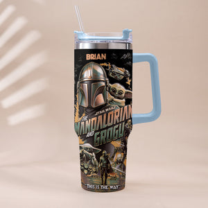 This Is The Way - Personalized Tumbler With Plush Charm - NSK10004