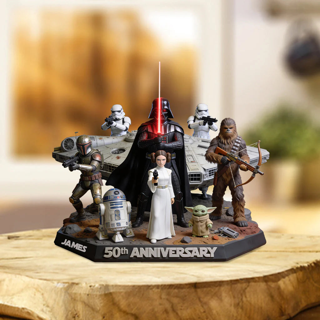 50th Anniversary - Personalized The Force Acrylic Plaque - MNPS02AP