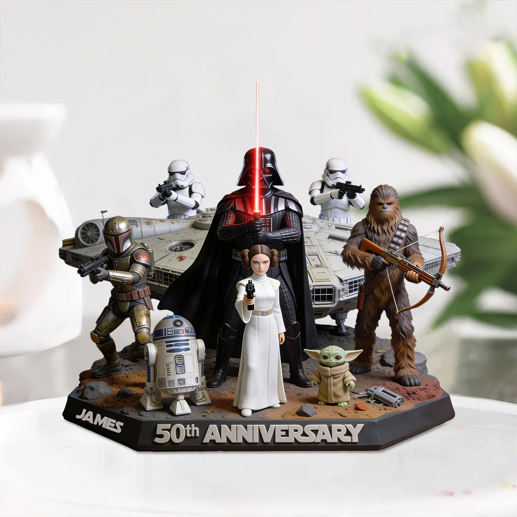 50th Anniversary - Personalized The Force Acrylic Plaque - MNPS02AP