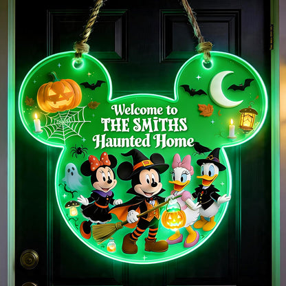 Happy Halloween - Personalized Mouse Luminous Acrylic Sign - NSK10120