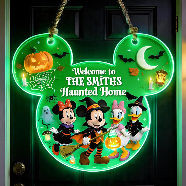 Happy Halloween - Personalized Mouse Luminous Acrylic Sign - NSK10120