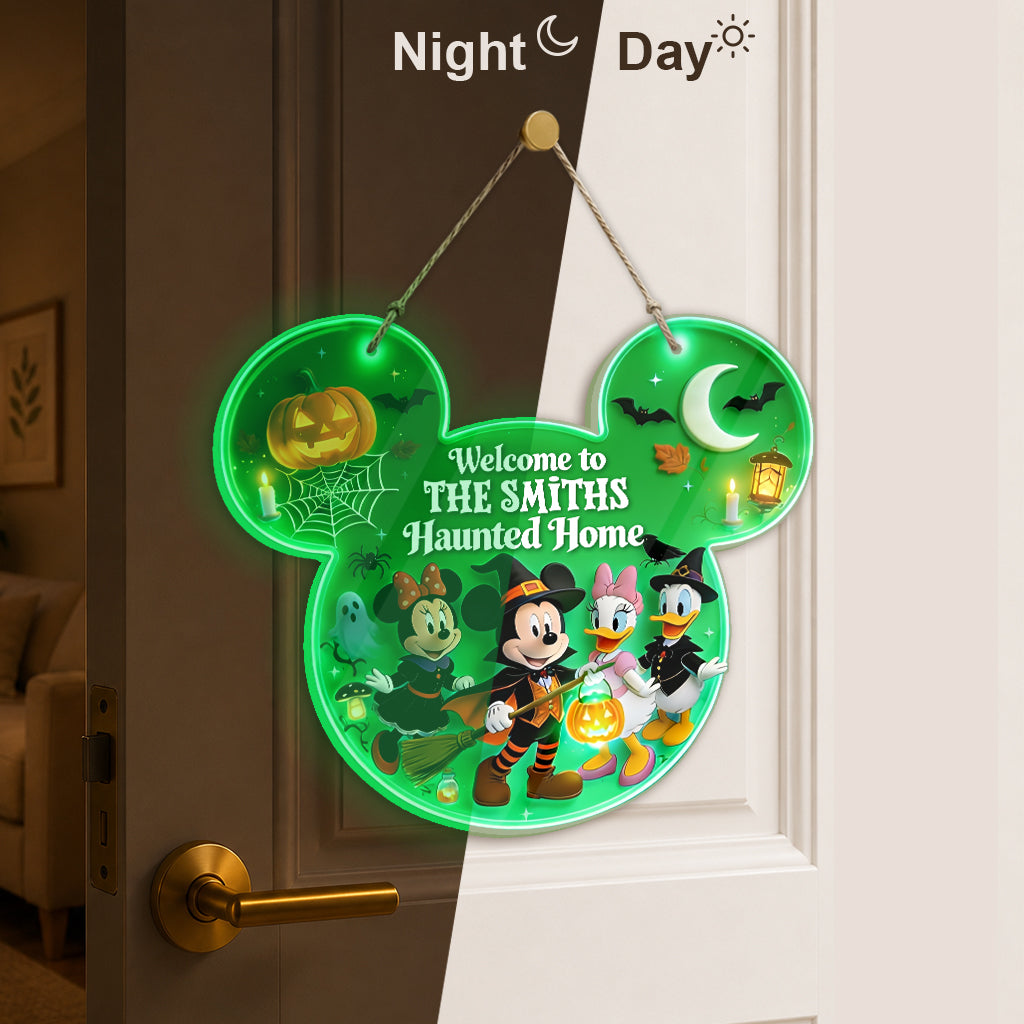 Happy Halloween - Personalized Mouse Luminous Acrylic Sign - NSK10120